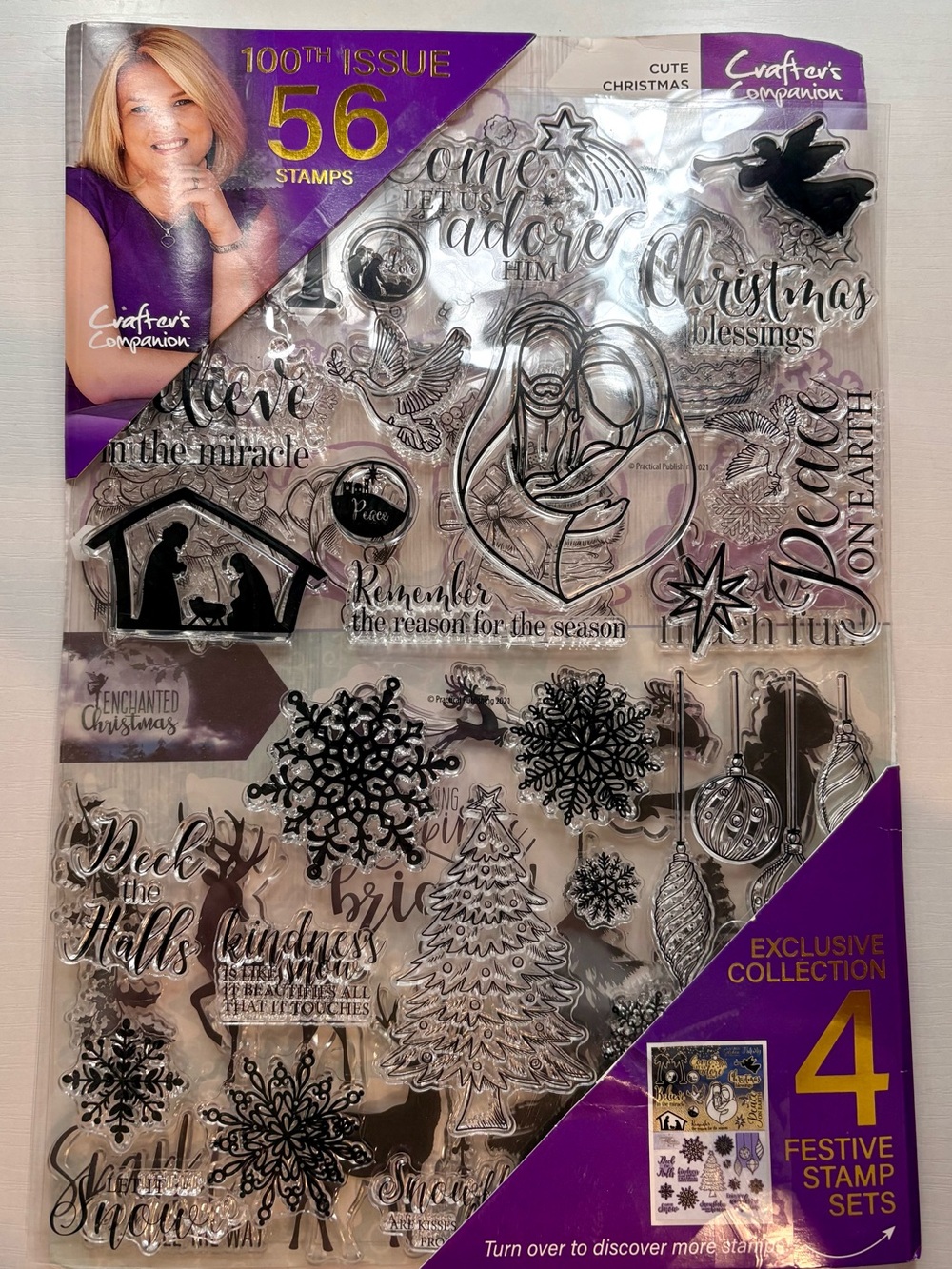 Crafter’s Companion “Cute Christmas” Clear Stamp Pack